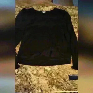 Habitual kids girls size 16 long sleeve black lightweight sweater .nwt